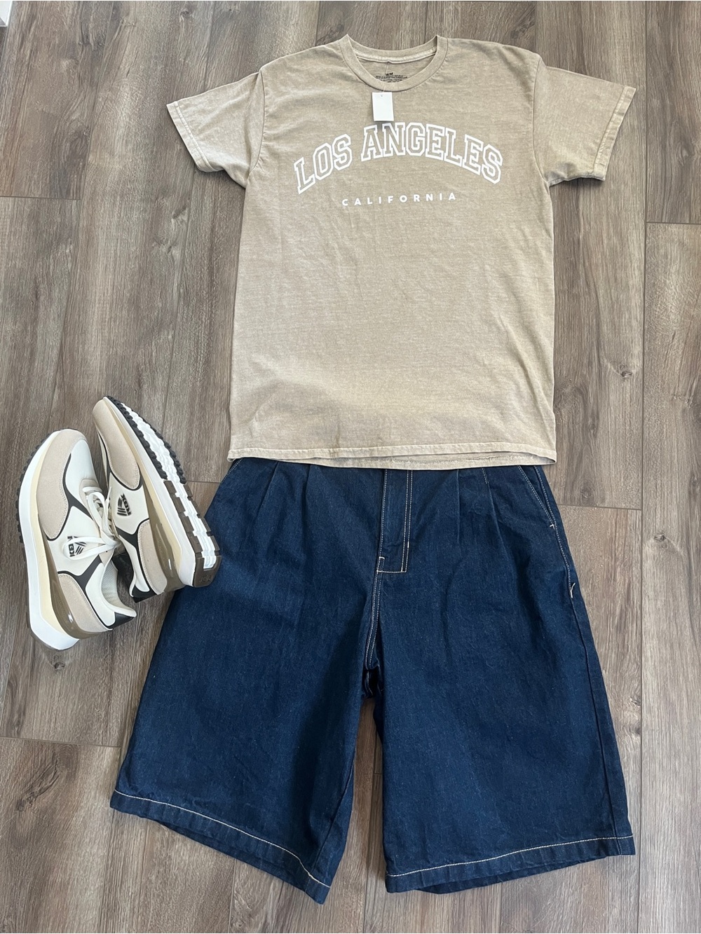 Zara Men’s Navy Blue Denim Jean Shorts